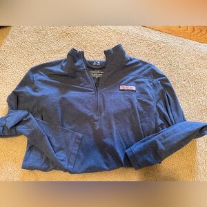 Vineyard Vines Kids Navy Quarter-Zip Sweatshirt